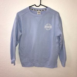 Light blue pink by vs crew neck lightly worn xs